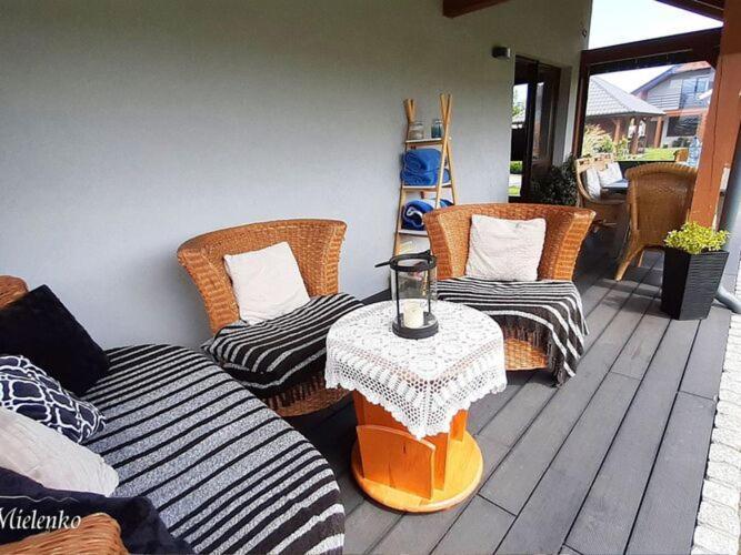 Holiday Home With A Terrace, Sauna, Jacuzzi Mielenko Exterior foto